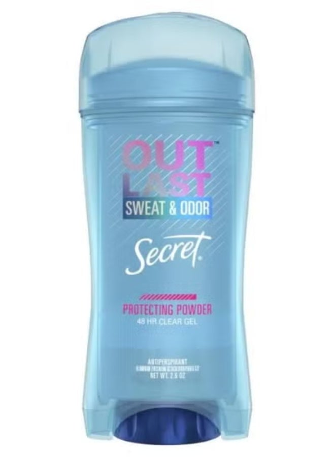 Outlast Secret Sweet And Odor Clear Gel Antiperspirant Deodorant For Women Protecting Powder 2.6 OZ